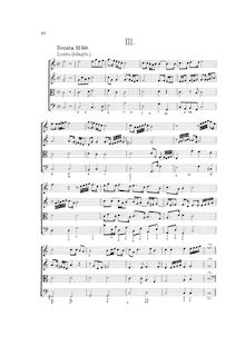 Partition Sonata No.3, Hortus Musicus, Reincken, Johann Adam