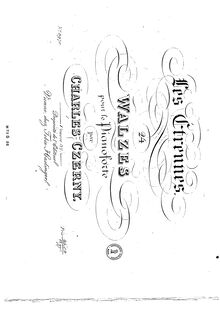 Partition complète, Les Etrennes, Op.32, 24 Walzes, Czerny, Carl
