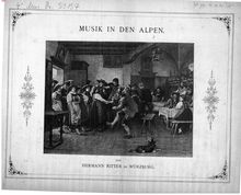 Partition complète, Musik en den Alpen, Music in the Alps, Ritter, Hermann
