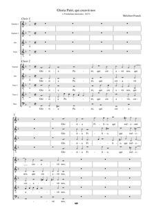Partition complète, Viridarium musicum, Franck, Melchior