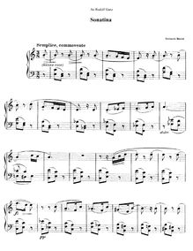 Partition complète, Sonatina No.1, Busoni, Ferruccio