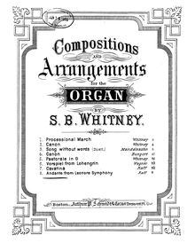 Partition orgue score, Symphony No. 5, Op. 177  Lenore , Raff, Joachim par Joachim Raff