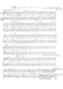Partition complète, Fünf Männerchöre nach Gedichten von Ludwig Thoma, Op.5