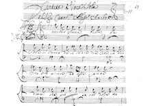 Partition , Benche ò Sirena bella, 16 Chamber cantates, 17 Cantaten für eine Solostimme