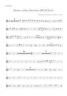 Partition Trombone parties en Alto Clef, Sacro-profanus concentus musicus fidium aliorumque instrumentorum