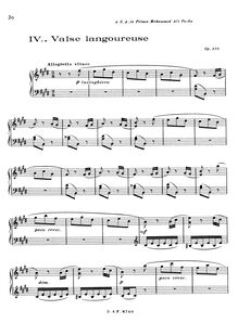 Partition complète (filter), Valse langoureuse, Op. 120