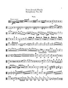 Partition altos, Symphony No.82 en C major, “L’Ours”, Sinfonia No.82 “The Bear”