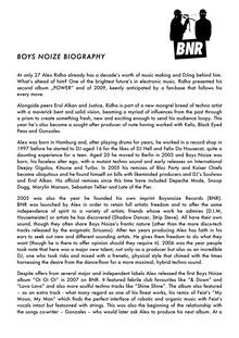 Boys Noize Biography