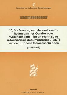Cinquième rapport d'activité du Comité de l'information et de documentation scientifique et technique des Communautés européennes
