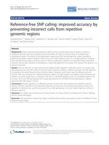 Reference-free SNP calling: improved accuracy by preventing incorrect calls from repetitive genomic regions