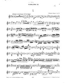 Partition violon 2 , partie, Piano quintette, Op.95, Quintett für Klavier, 2 Violinen, Bratsche und Violoncell, Op. 95.