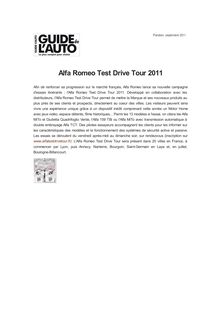 Alfa Romeo Test Drive Tour 2011