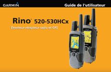 Notice GPS Garmin  Rino 520HCx Canada