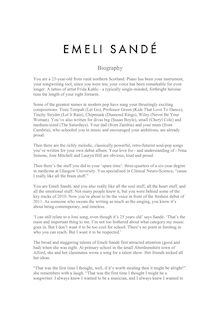 Biography of Emeli Sandé