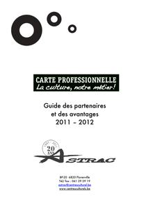 Guide des partenaires et des avantages 2011 – 2012