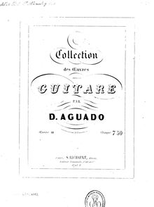 Partition complète, Exercices Faciles et Très Utiles, Op.10, Aguado, Dionisio