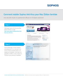 Comment installer Sophos Anti-Virus pour Mac Édition familiale