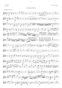Partition altos, Symphony en D Major, Op.24, Sinfonia Re Maggiore