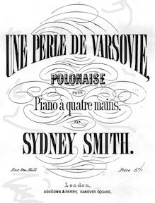 Partition complète, Une Perle de Varsovie, A Pearl of Warsaw, Polonaise Brillante par Sydney Smith