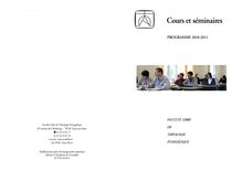 Cours et séminaires2010-2011 version finale.pub