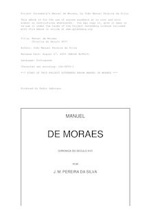 Manuel de Moraes - Chronica do Seculo XVII
