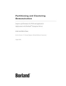 Partitioning and Clustering Demonstration
