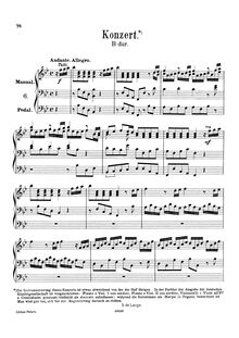 Partition Concerto No.6 en B-flat major, HWV 294, 6 orgue Concertos, HWV 289-294 (Op.4)