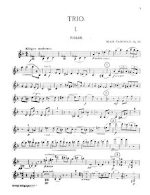 Partition de violon, Piano Trio, D minor, Fairchild, Blair