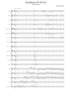 Partition I, Presto, Symphony No.1, C major, Rondeau, Michel