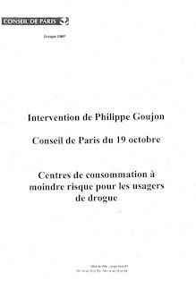 Page 1 Page 2 CONSEIL DE PARIS DES 18 ET 19 OCTOBRE 2010 ...