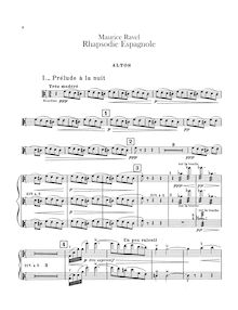 Partition altos, Rapsodie espagnole, Rhapsodie espagnole, Ravel, Maurice