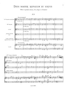 Partition complète, Deus noster refugium, Deus noster refugium et virtus par Jean-Philippe Rameau