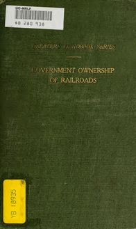Selected articles on government ownership of railroads
