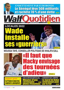 Walf Quotidien n°8756 - du Jeudi 03 juin 2021