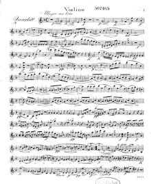 Partition violon, quatuor No.1 pour flûte et cordes, Op.30, F major