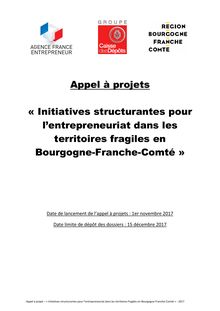 Initiatives structurantes pour l’entrepreneuriat dans les territoires fragiles en Bourgogne-Franche-Comté 
