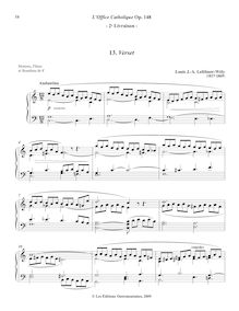 Partition , Verset (C major), L’Office Catholique, Op.148, Lefébure-Wély, Louis James Alfred