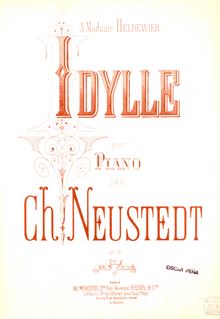 Partition complète, Idylle Op.82, Neustedt, Charles