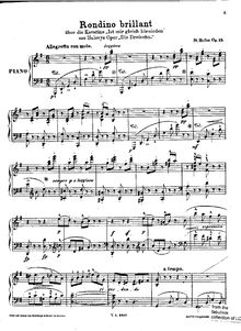 Partition complète, Rondino Brillant, Op.15, Heller, Stephen