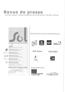 PDF - 4.5 Mo - Revue de presse 2007 -  sol-reseau.coop