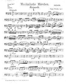Partition violoncelle, Musikalische Märchen, Neruda, Franz