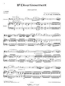 Partition de piano, Baryton Trio, D major, Haydn, Joseph