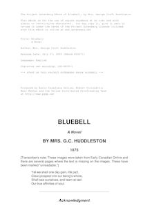 Bluebell - A Novel