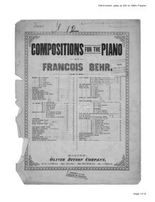Partition , Galop, Le petit concert, Op.542, Le Petit Concert. Cinq danses et une marche militaire ... pour piano à quatre mains et violon ad libitum.