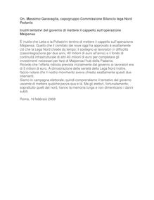 On. Massimo Garavaglia, capogruppo Commissione Bilancio lega ...