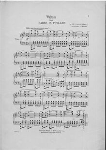 Partition de piano, Babes en Toyland, Extravaganza in 3 Acts par Victor Herbert