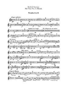 Partition trompette 1, 2 (D), Blaník, D minor, Smetana, Bedřich