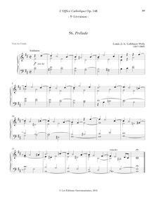 Partition 5, Prélude (B minor), L’Office Catholique, Op.148, Lefébure-Wély, Louis James Alfred