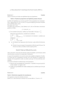 Sujet du bac S 2009: Mathématique Spécialité