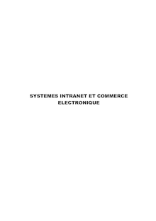 SYSTEMES INTRANET ET COMMERCE ELECTRONIQUE